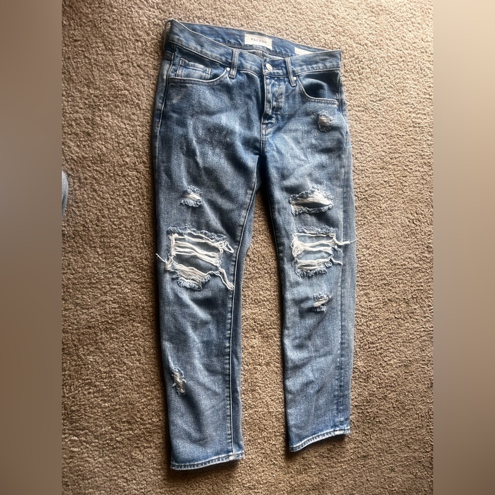 PACSUN Distressed Boyfriend Jeans
